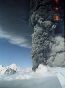 Spurr volcano erupting 1992