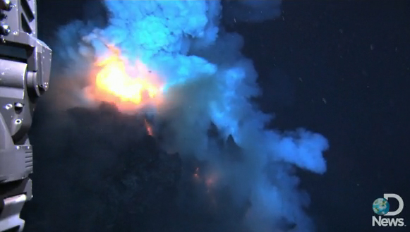 Mata volcano underwater eruption