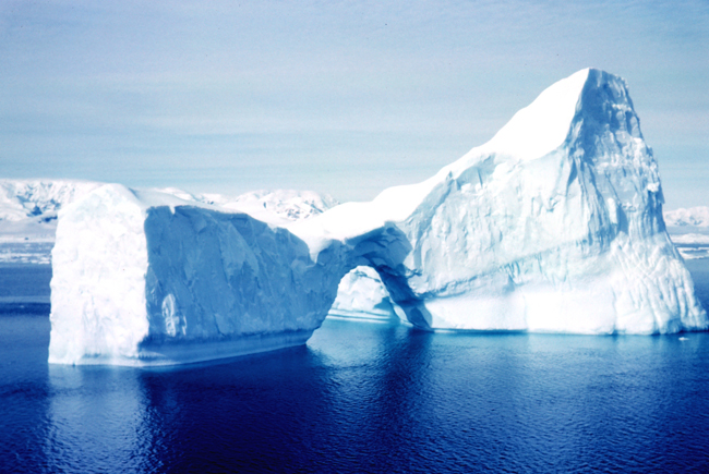 arched iceberg Antarctica