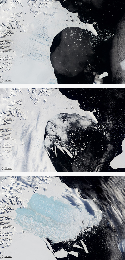 Larsen B ice shelf disintegration