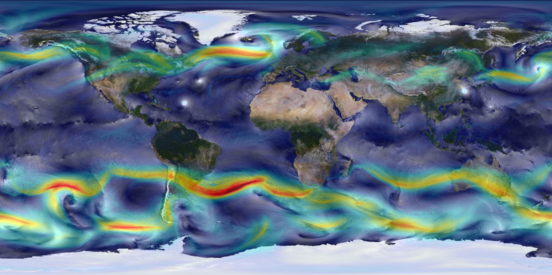 surface winds visualization aerosols
