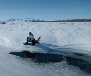 Arctic water sampling spring